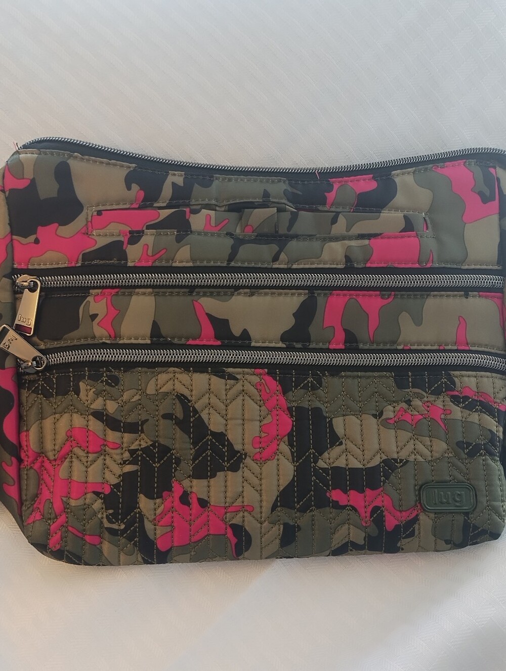 NWT LUG Slider cross body bag Camo Orchid - Picture 2 of 10